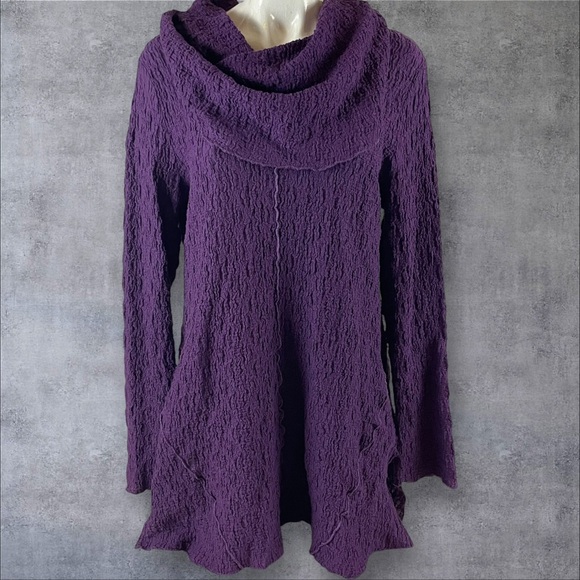 Soft Surroundings Tops - Soft Surroundings Tunic Women’s M Boho Witchy Fairy Goth Festival Cowl Neck F550
